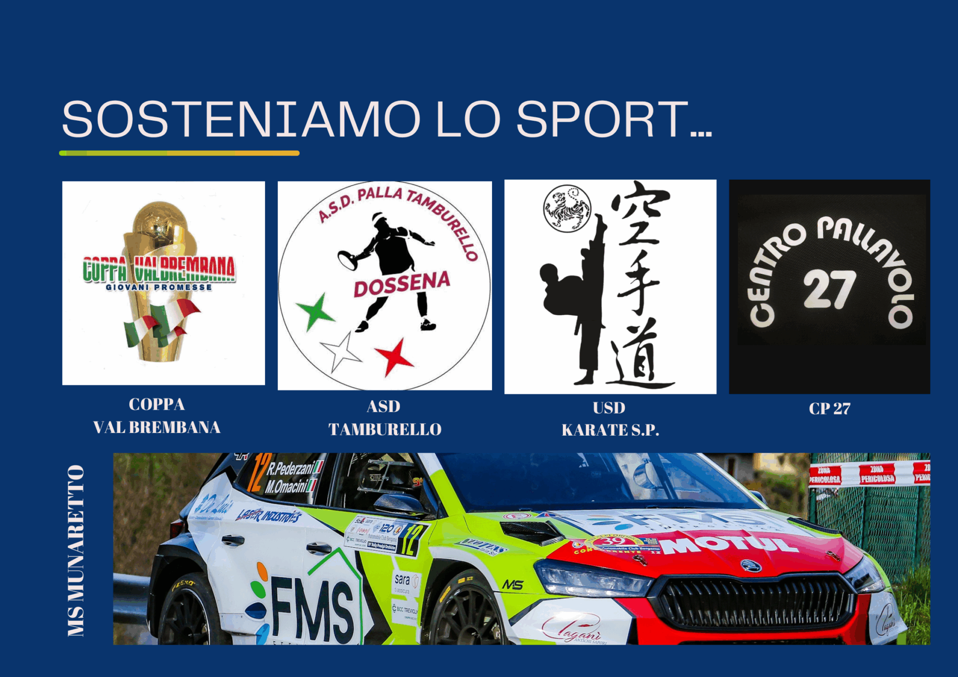SOSTENIAMO LO SPORT